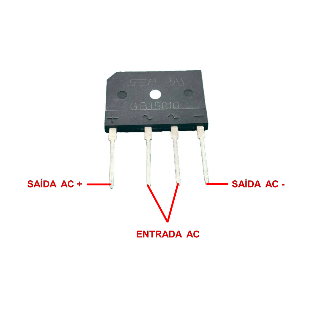 Ponte Retificadora GBJ5010 - 50A / 1000V - Unidade - Imagem 2