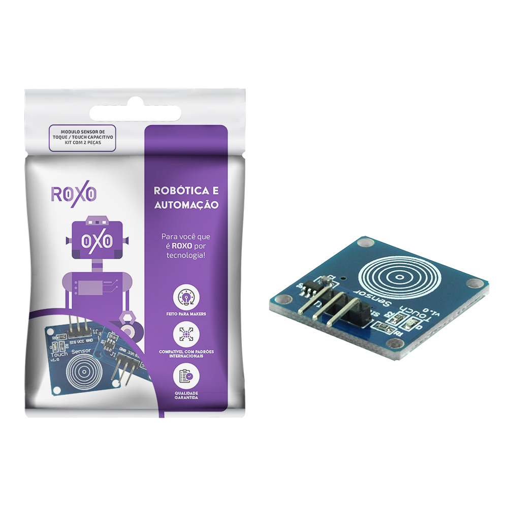 Módulo Sensor Touch Capacitivo / Sensor de Toque - Kit com 2 Peças - Imagem 2