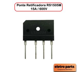 Ponte Retificadora RS1505M - 1,5A / 600V - Unidade