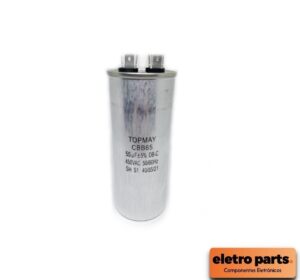 Capacitor CBB65 55uF x 450VAC com 8 Terminais - Para Ar Condicionado
