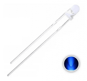 Led Alto Brilho 3mm Azul 4.000MCD
