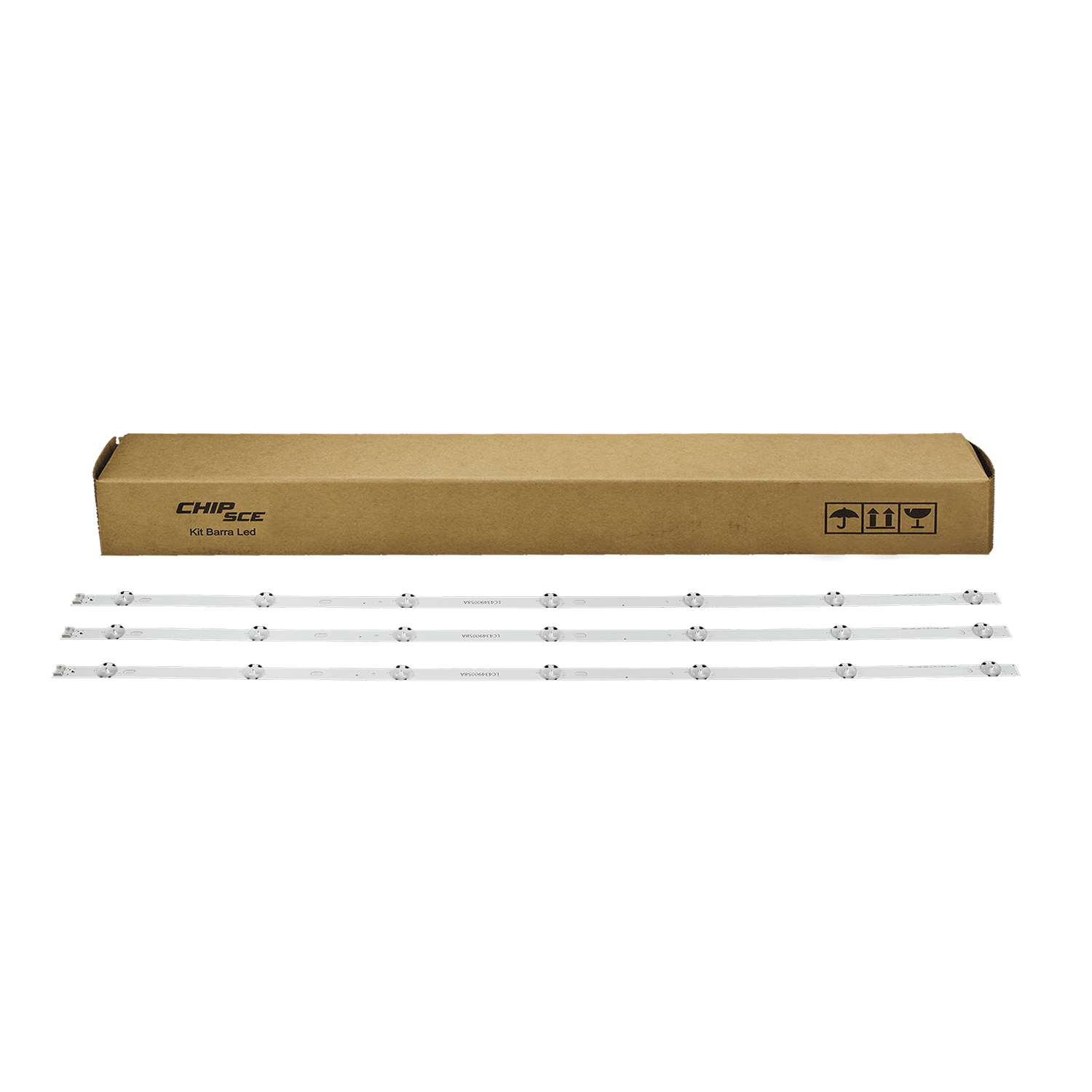 Barra de LED LG 43" 43LJ5500 / 43LJ5550 / 43UJ6300 / 43UK6310 - Kit c/ 3 Barras 7 Led's de 3V - Imagem 4