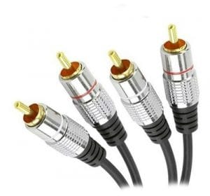 Cabo 2+2RCA com 3 Metros - Conectores Metálicos