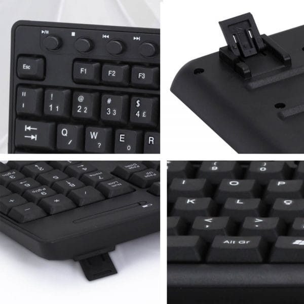 Conexão Wireless: Sua mesa livre de fi – Teclado multimídia: Com teclas de atalho para controlar suas músicas, abrir caixa de e-mail e muitas outras funções para você focar