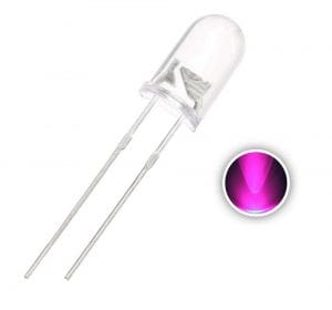 Led Alto Brilho 5mm Rosa 2.000MCD