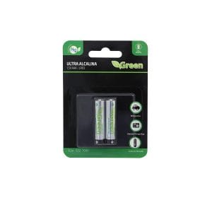 Pilha Palito AAA Alcalina Green - Blister com 2 Unidades