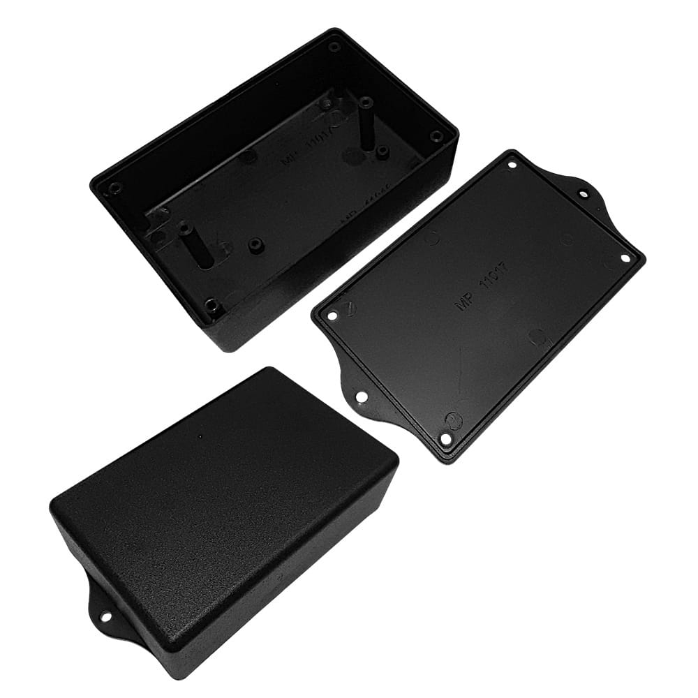 Caixa Plástica C111mm x L70mm x A27mm c/ Aba - Imagem 2