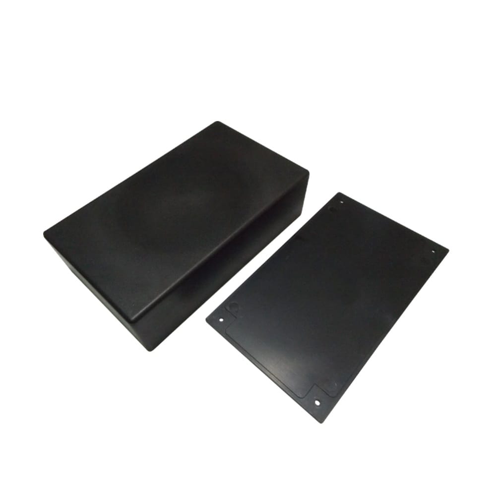 Caixa Plástica C186mm x L107mm x A47mm - Preta - Imagem 2