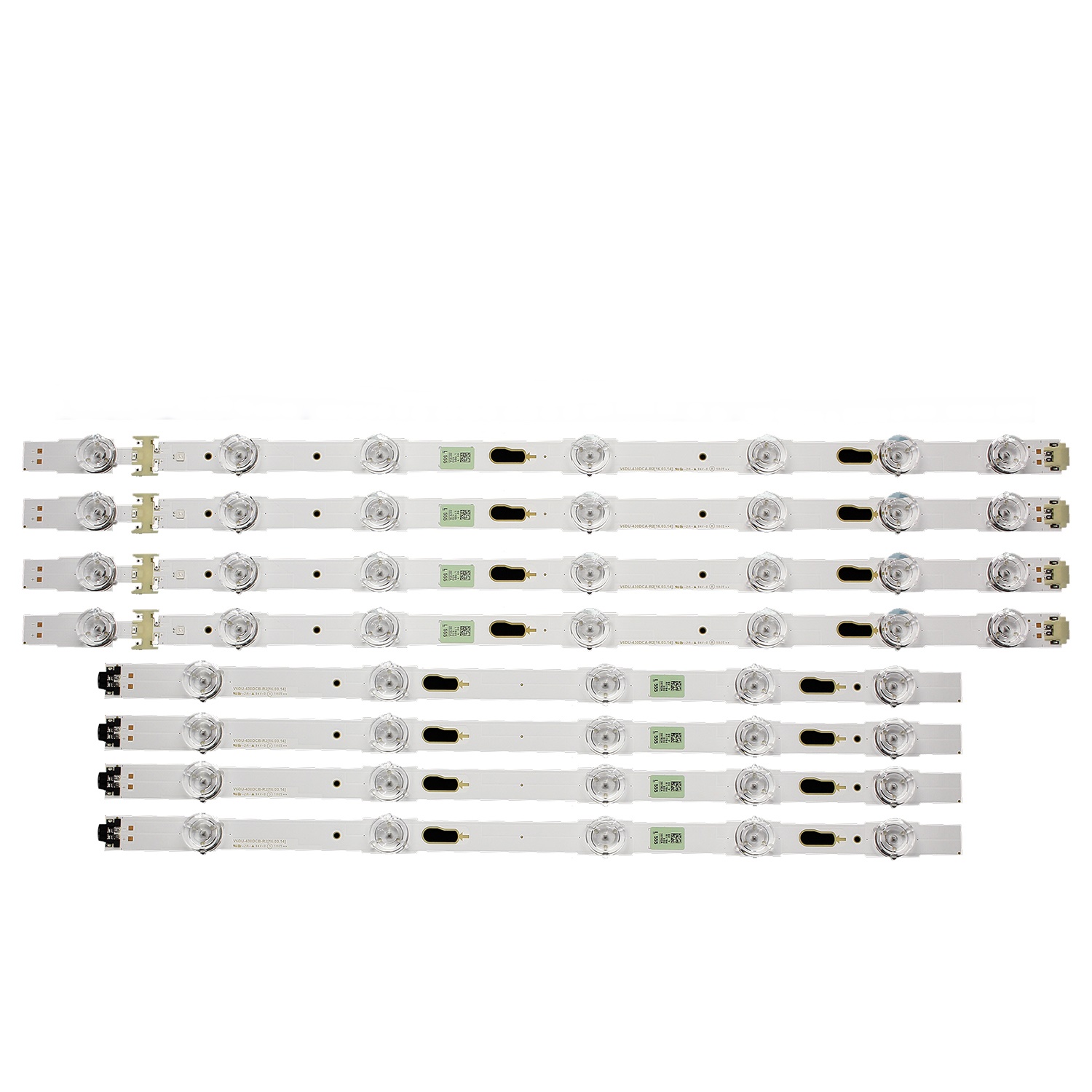 Barra de LED SAMSUNG UN43KU6300 43MU6100 43MU6300 43KU6100 - Kit 8 Barras - Imagem 3