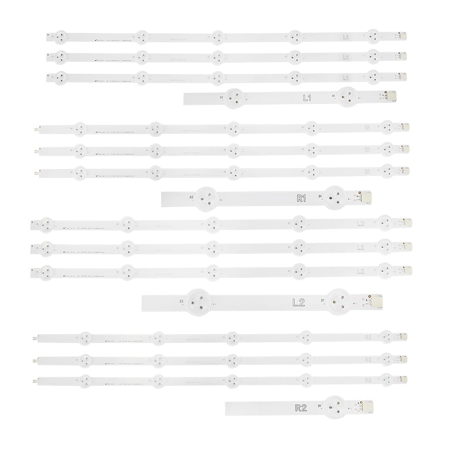 Barra de LED LG 50" Linha 50LA / 50LN - Kit Completo com 12 Barras