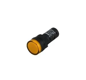 Sinaleiro LED Indicador 12V 16MM - Amarelo / Âmbar