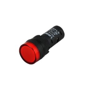 Sinaleiro LED Indicador 12V 16MM - Vermelho