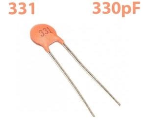 Capacitor Cerâmico 330pF x 50V - Unidade