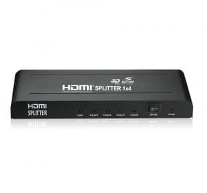 Distribuidor HDMI 1x2 4K - Splitter 1 Entrada para 4 Saídas Sumay