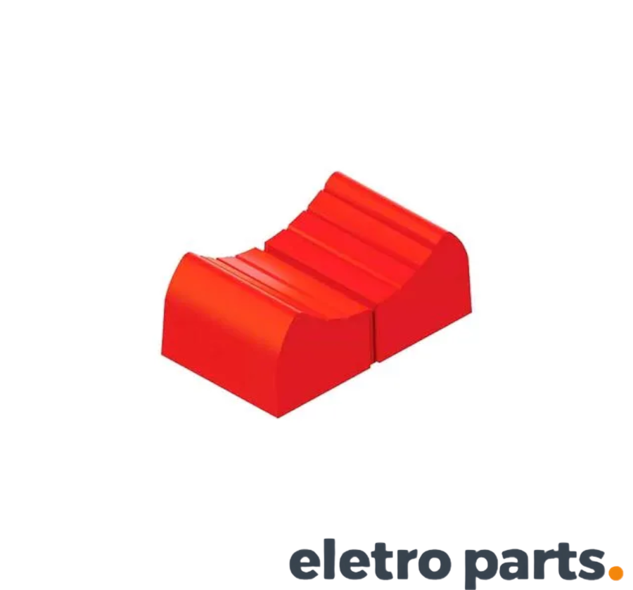 Knob AD41FP Vermelho 16x10x7mm Para Potenciômetro Deslizante