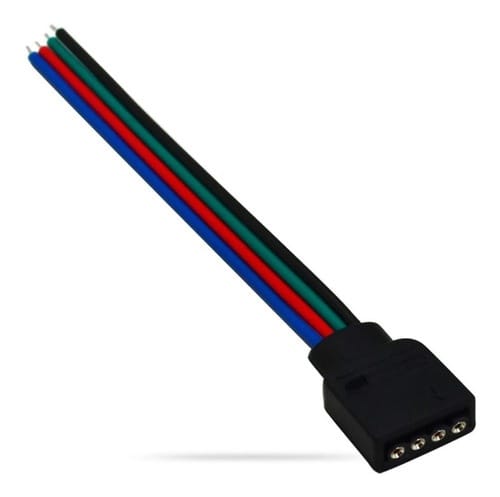 Conector Controladora Fita LED RGB 15cm 5050 4vias