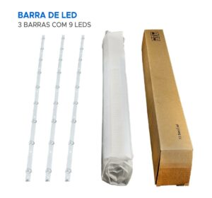 Barra De LED TV AOC / PHILIPS 43S5295 / 43PFG5813 / 43S5195 - Kit com 3 Barras