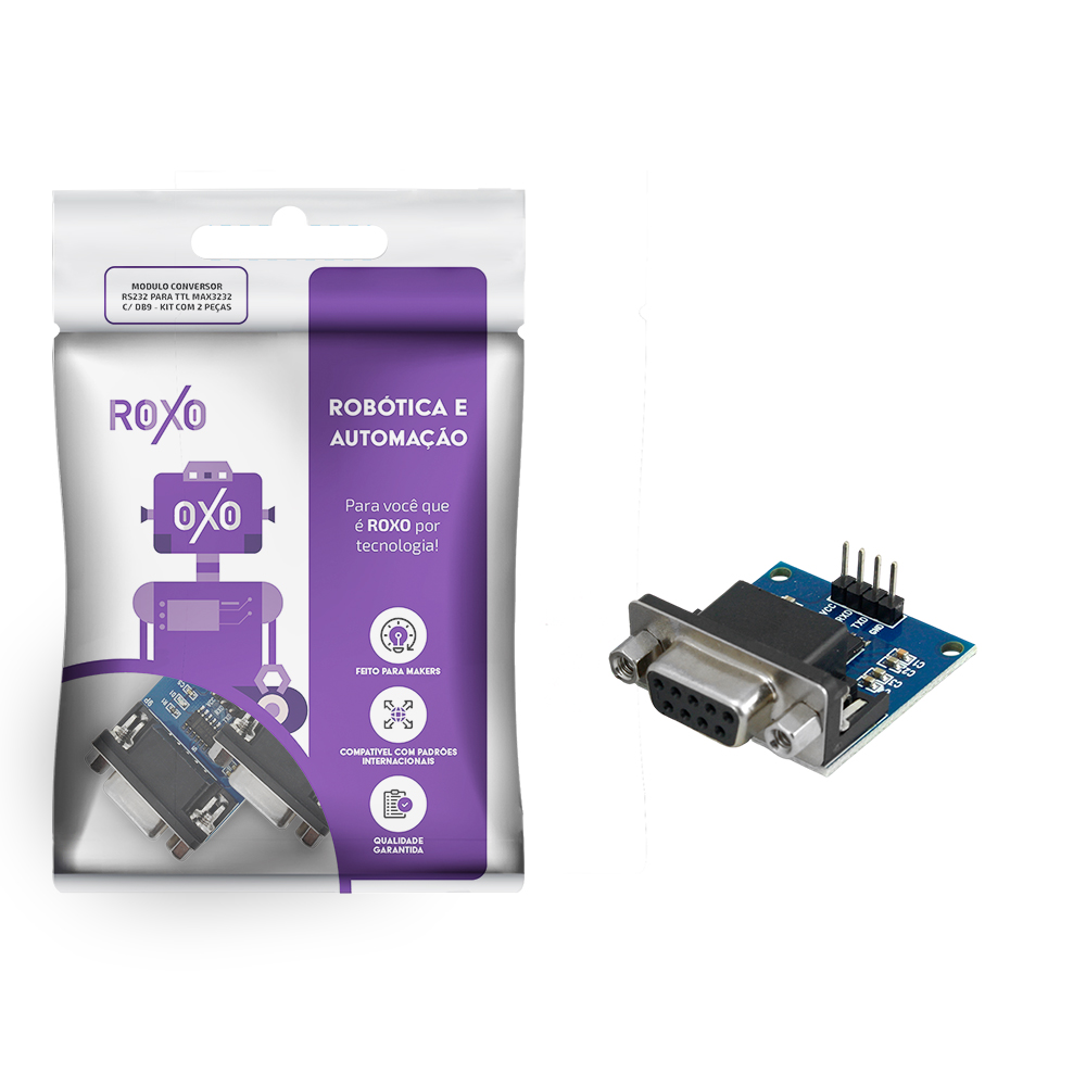 Conversor RS232 para TTL MAX3232 - Kit com 2 Unidades