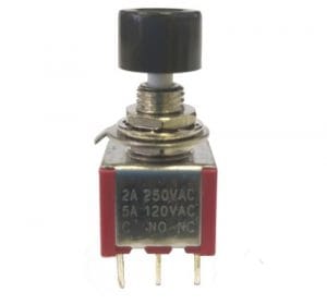 Chave Push Button sem Trava DS-612 com 3 Terminais