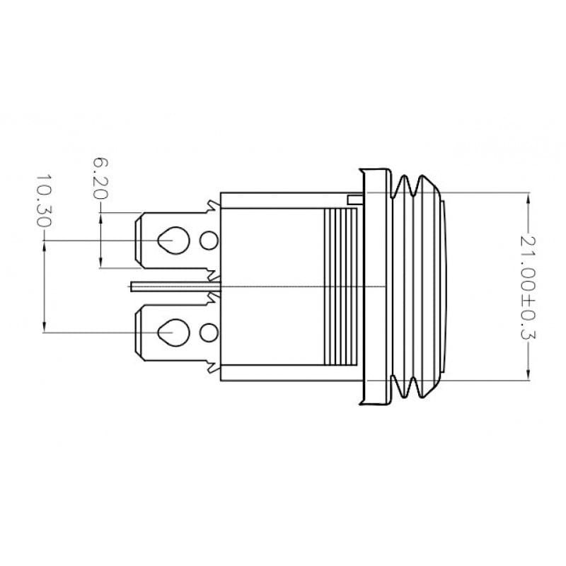 Chave Gangorra Prova D´ Agua 4 Terminais com 2 Posições - KCD2-201N-2-W - Imagem 3