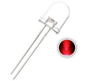 Led Alto Brilho 10mm Vermelho 10.000MCD