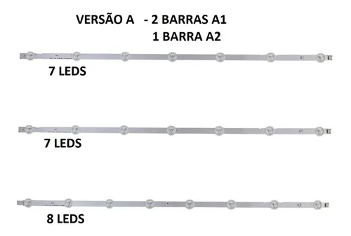 Barra de LED TV PANASONIC 32" TC-L32B6 - Kit completo com 3 Barras - Imagem 2