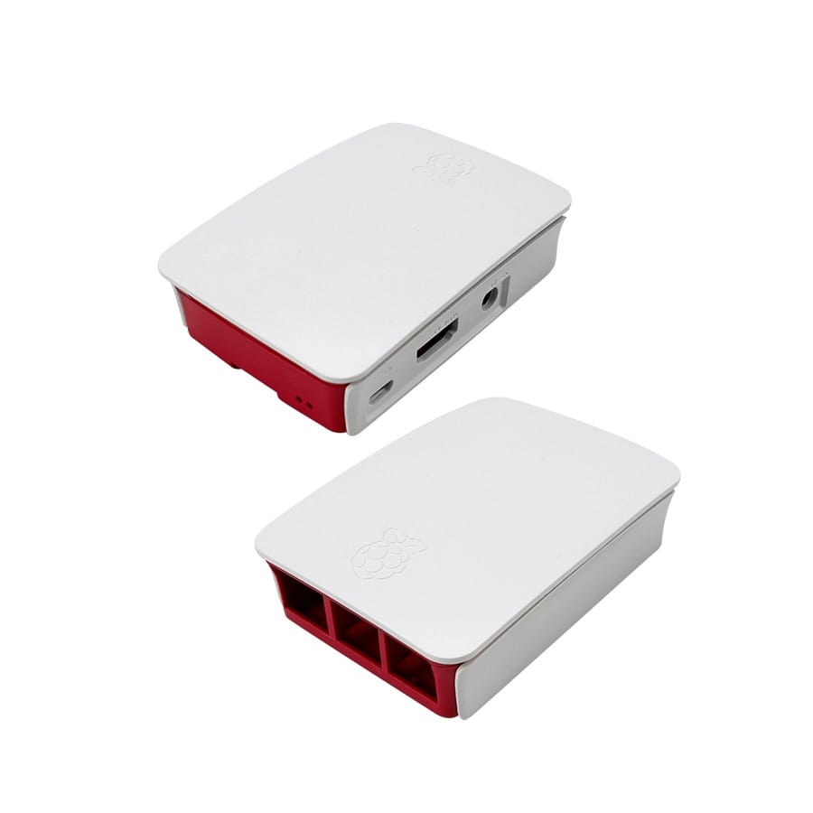 Case para Raspberry Pi 3 B - Branco / Vermelho