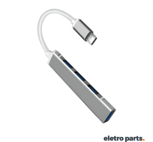 Hub USB Tipo C 3.0 com 4 Portas