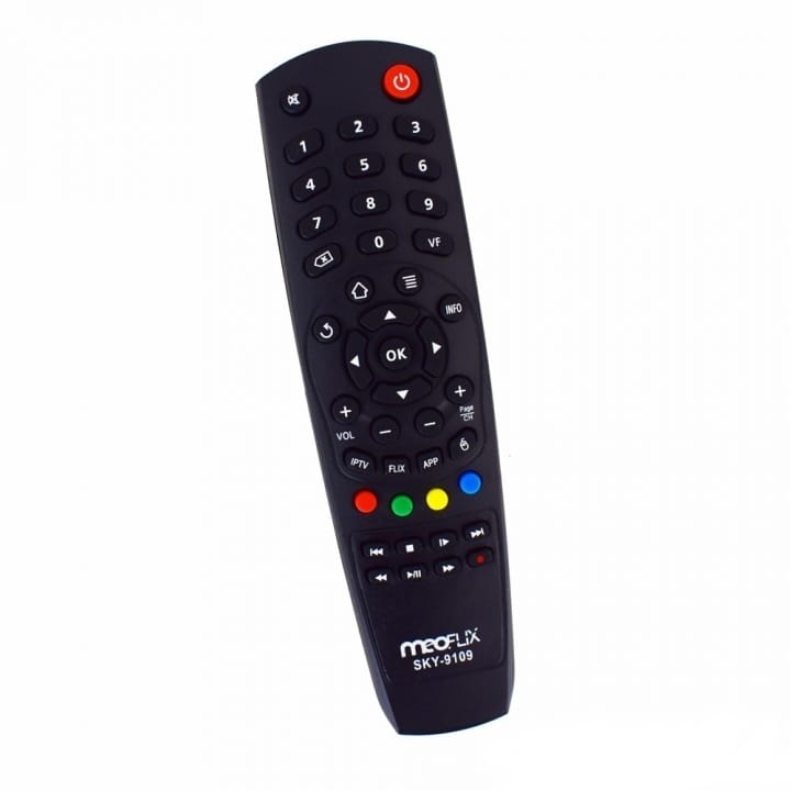 Controle Remoto Receptor Meoflix Flixter 4K Ultra HD