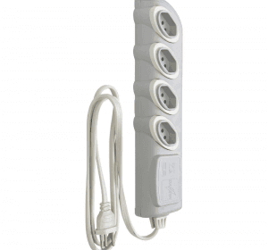 Extensão Elétrica com 4 Tomadas 3 Metros Cinza - Daneva