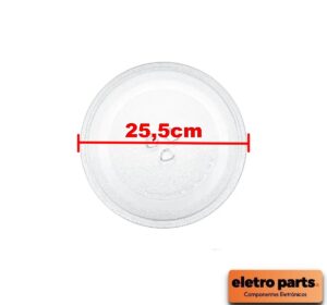 Prato Para Forno Microondas - 25,5cm Encaixe Trevo