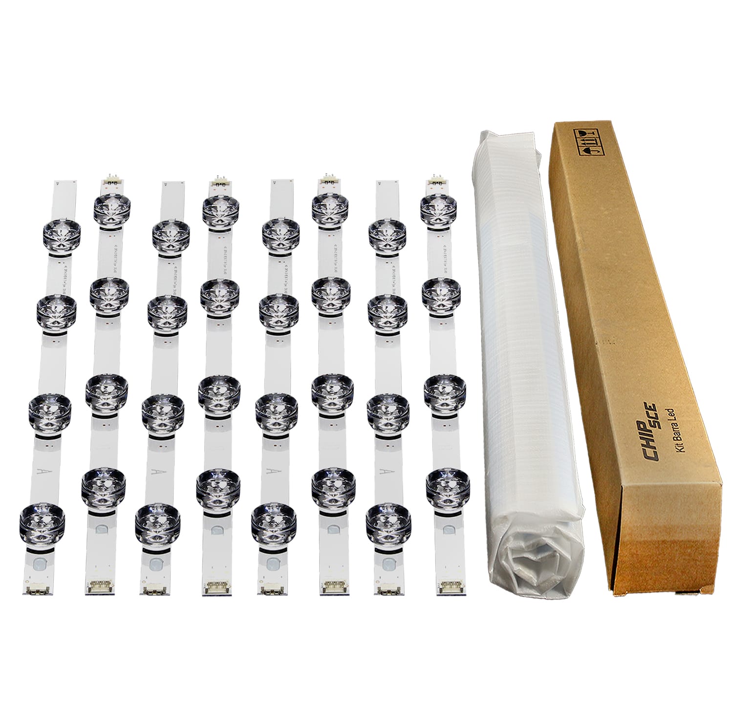 Barra de LED LG 40" UN40LF5700 40LF6350 40LF5750 - Kit c/ 8 Barras de 4 Led's A+B - Imagem 2