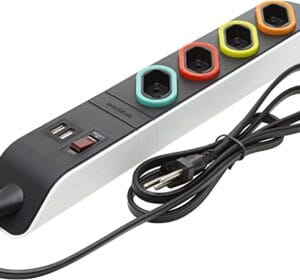 Filtro Linha Daneva C/ 4 Tomadas + 2 USB Cabo 1,3 M - DN1852