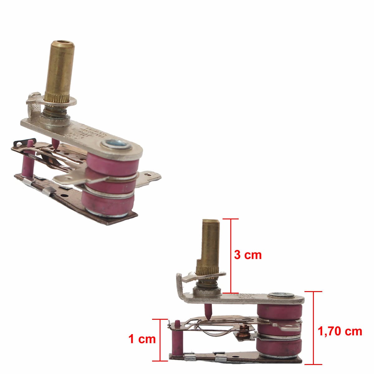 Termostato Biometalico de Lâmina 16A 125V