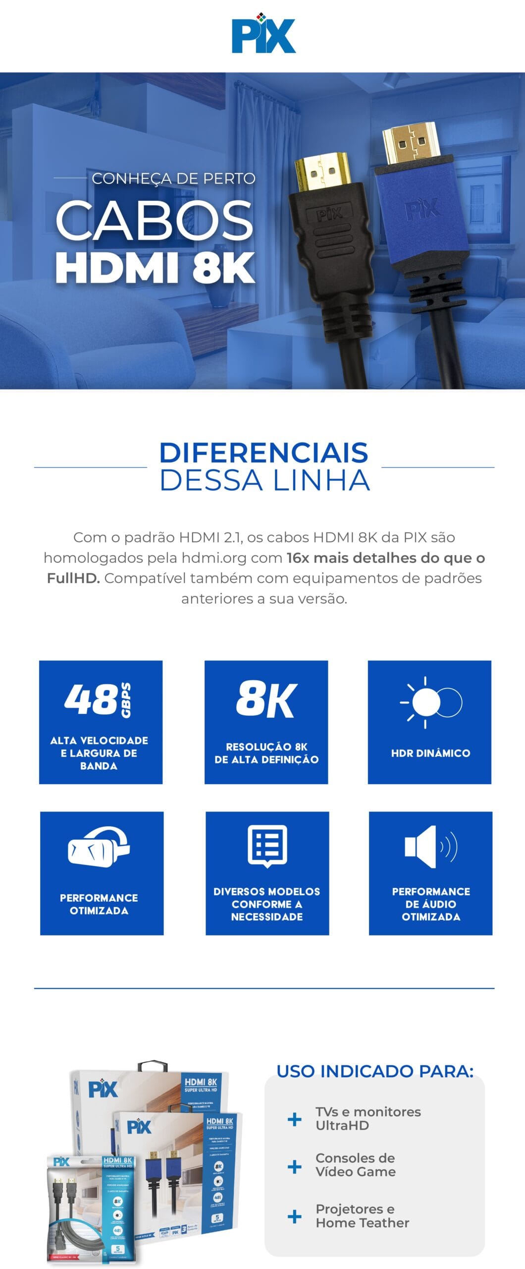 Cabo HDMI 50 Metros Fibra Otica Ativa 2.1 - Imagem 5