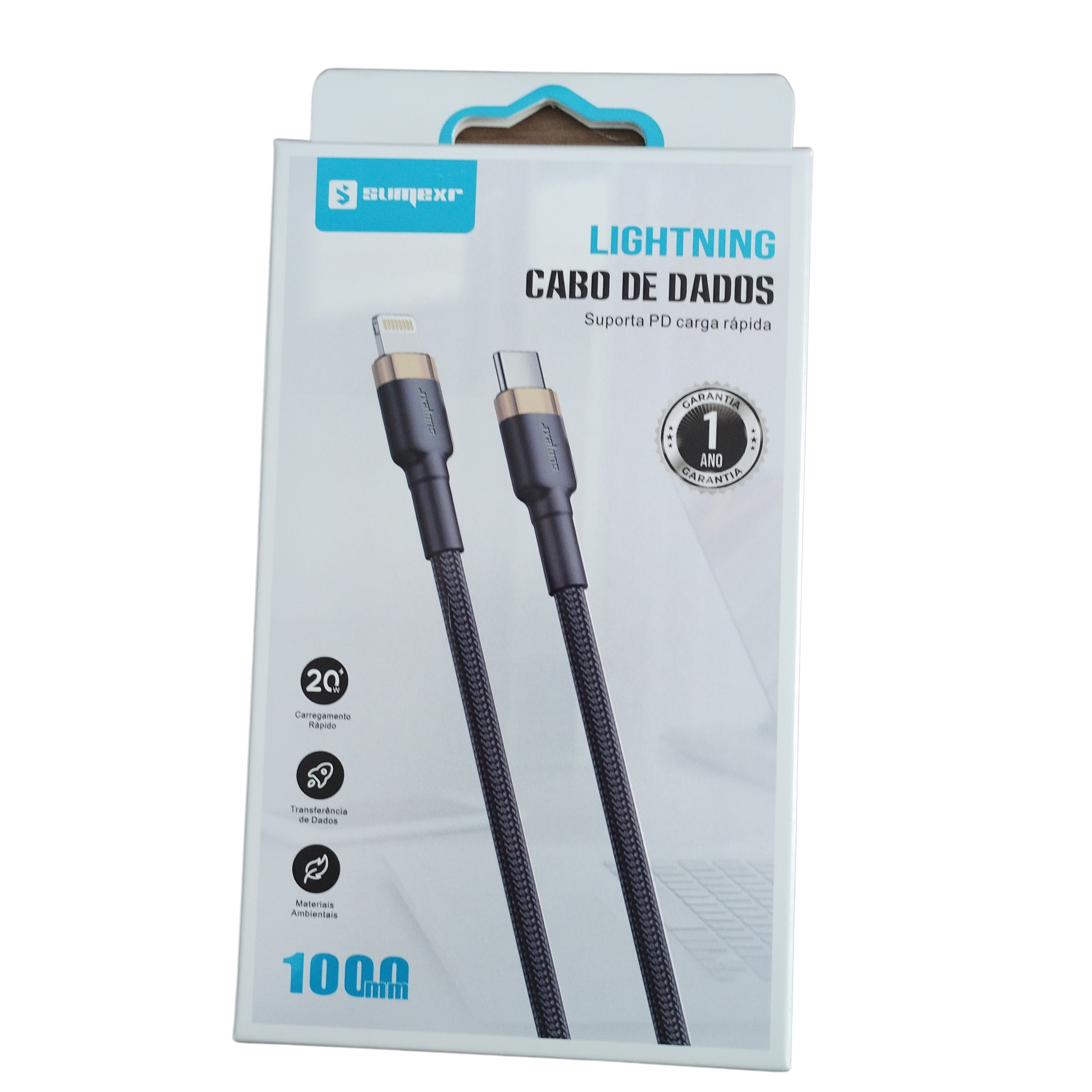 Cabo USB-C Para Lightning Apple - 1 Metro 20W PD - Sumerx