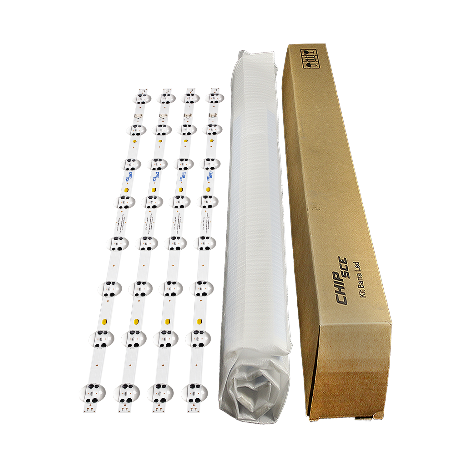 Barra Led LG 55" 55UM7650 55UM7520 55UN7310 - 4 Barras c/ 8 Led de 6V cada. - Imagem 4