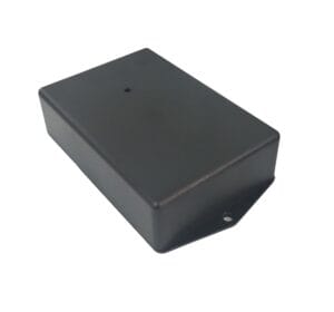 Caixa Plástica C85mm x L57mm x A20mm - Preta c/ Aba