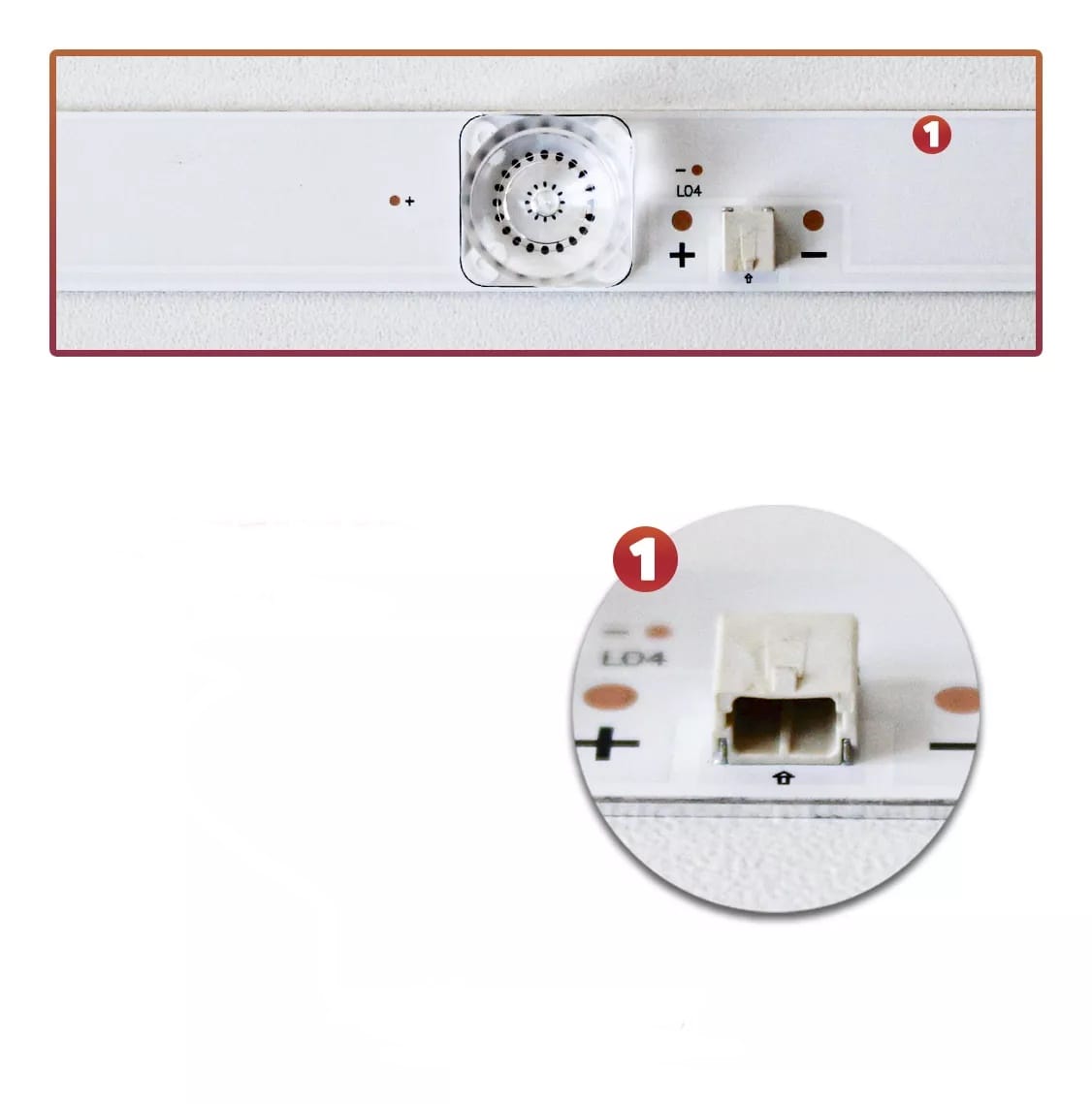 Barra Led Philco 40" PTV40G50SNS / PTV40E60 - 3 Barras 7 Led's de 3V - Imagem 2