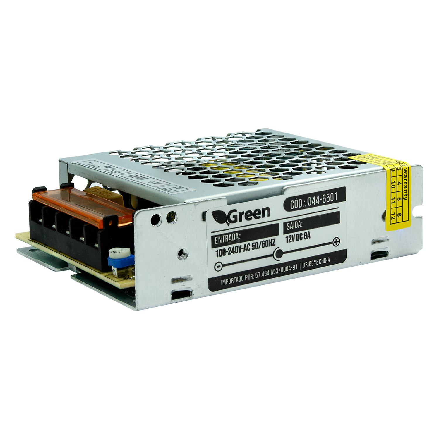 Fonte 12V x 8A Tipo Colmeia Slim – Bivolt - Imagem 2