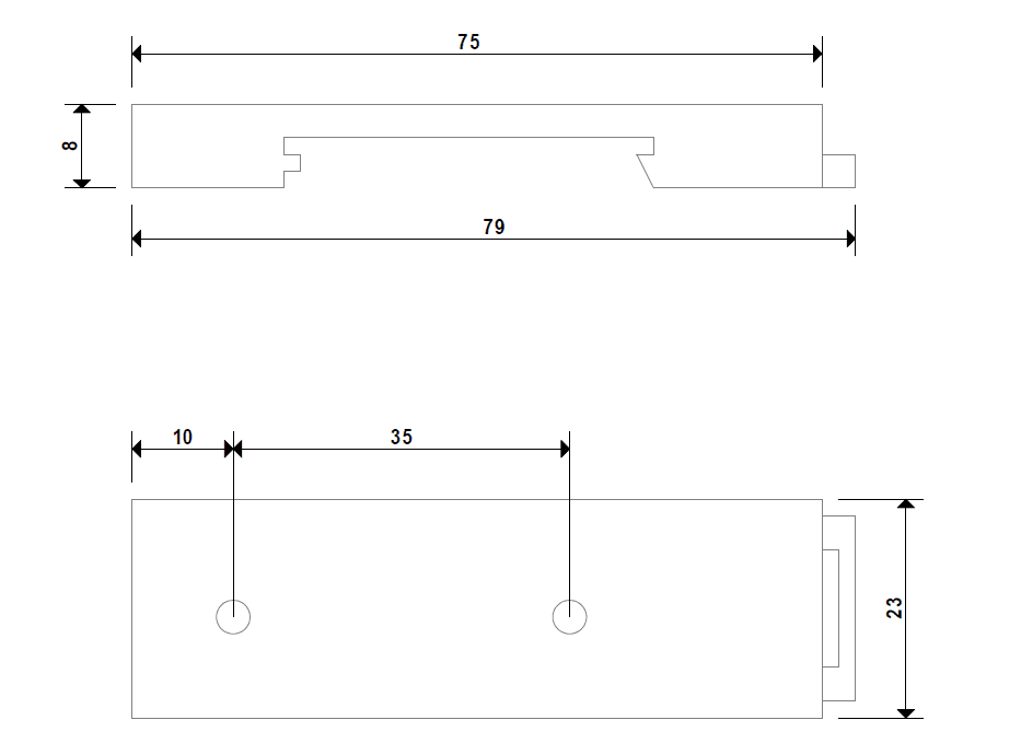 Suporte Fixador para Fonte em Trilho Din - Imagem 2