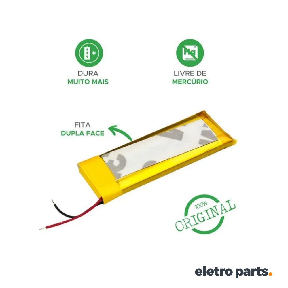 Bateria 3,7V x 250MAH Li-ion Polymer - 411645