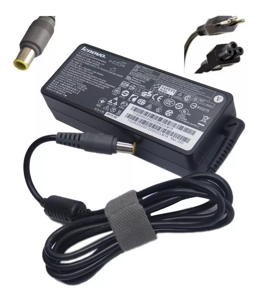 Fonte Carregador Notebook Lenovo 20V x 4,5A x 90W - Plug 7,9 x 5,5mm com Agulha