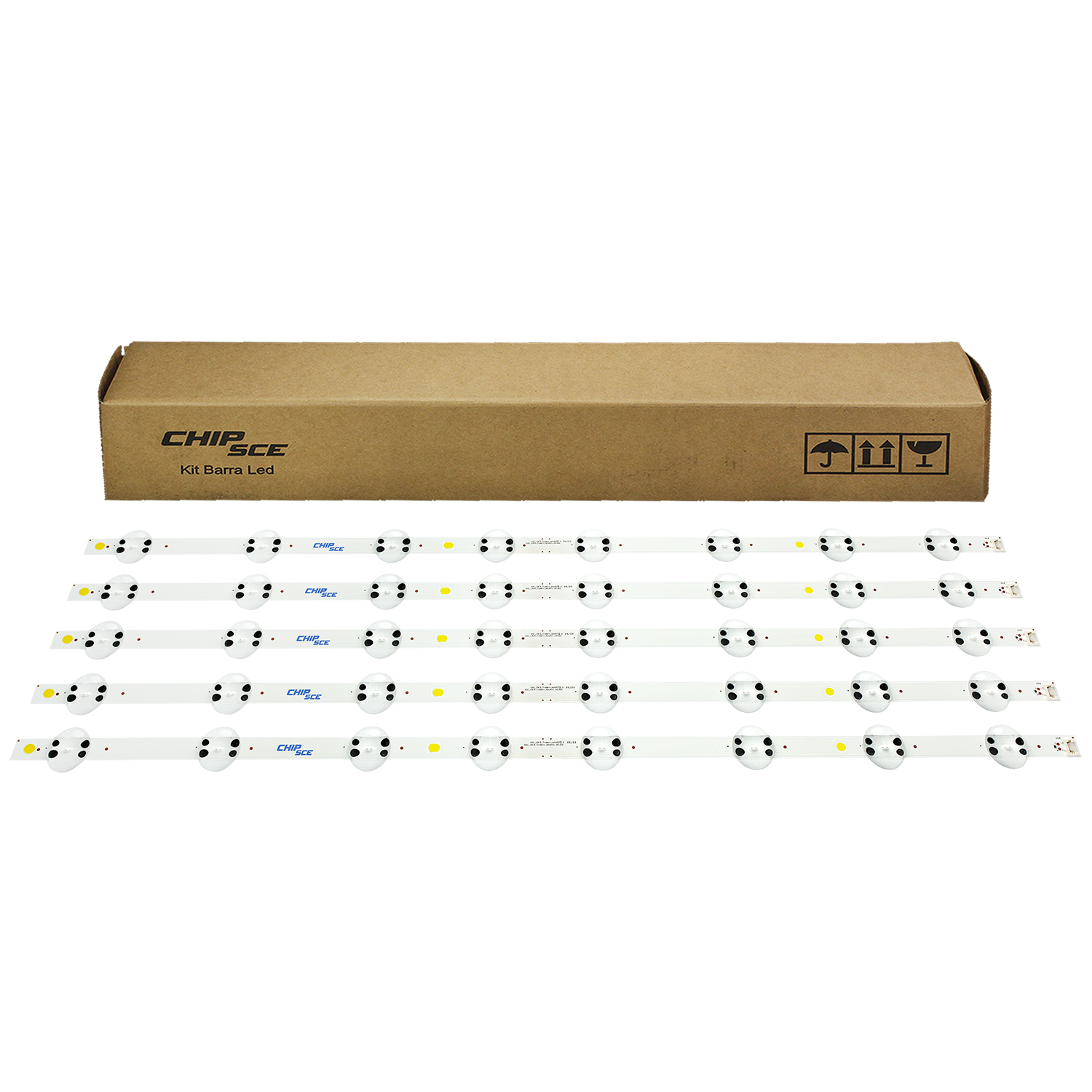 Barra de LED LG 60" 60UM7100 60UM7270 60UN7310 - 5 Barras 8 Led's 6V