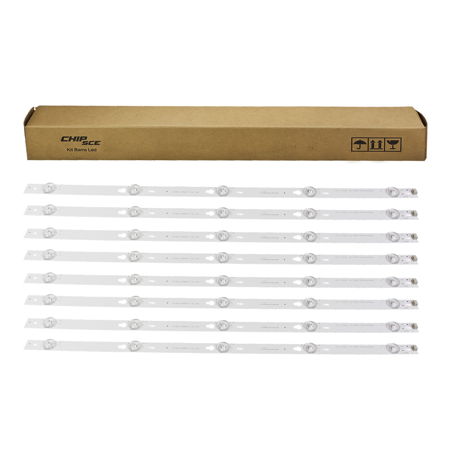 Barra de LED TCL / Semp 48" L48S4700 / 48D2700 - 8 Barras 5 Led's 6V - Imagem 4