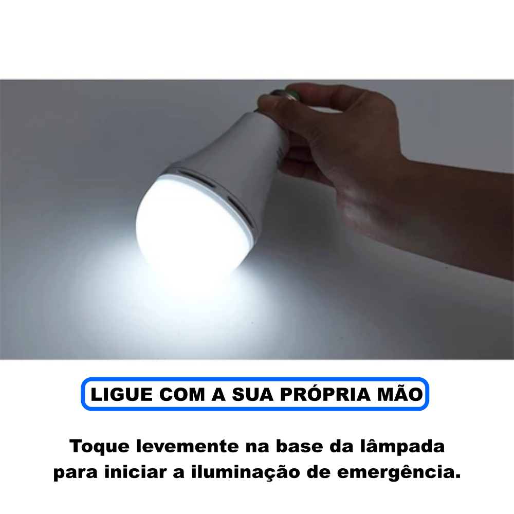 Luz de Emergência Portátil 9W - Tipo Lâmpada - Imagem 3