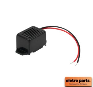 Buzzer Piezoelétrico 12V – Campainha Elétrica / Alarme Sonoro
