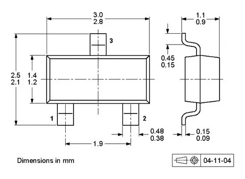 Transístor 2N2222 SMD / MMBT2222-A - Imagem 2