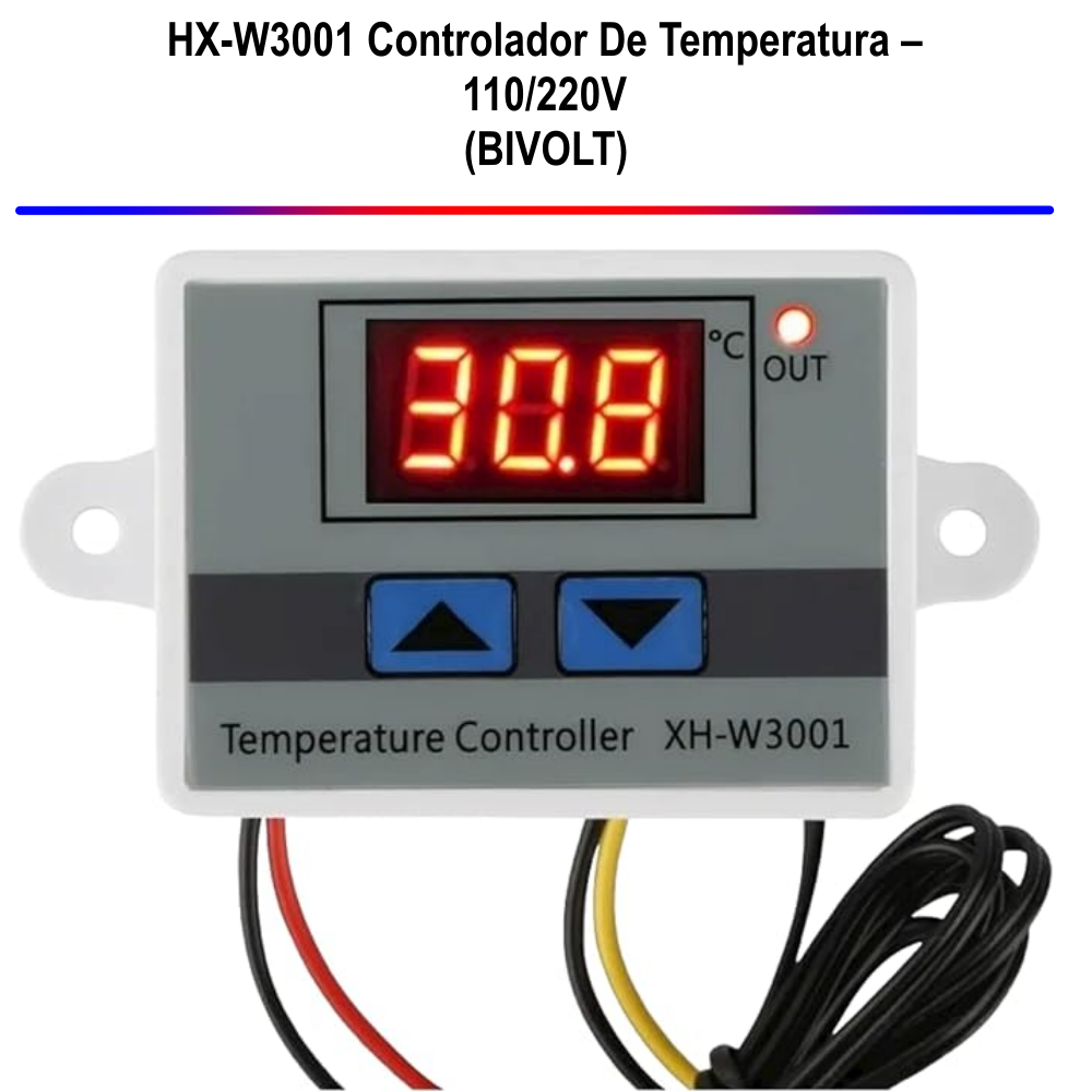 Termostato Digital XH-W3001 Bivolt 110/220V Chocadeira - Estufa - Aquário - Imagem 7
