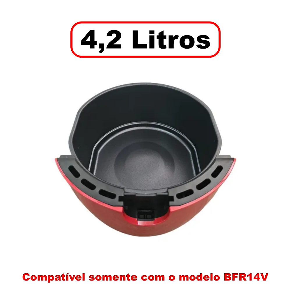 Bandeja Cuba Antiaderente para Air Fryer Britânia BFR14V / 4,2L - Imagem 4